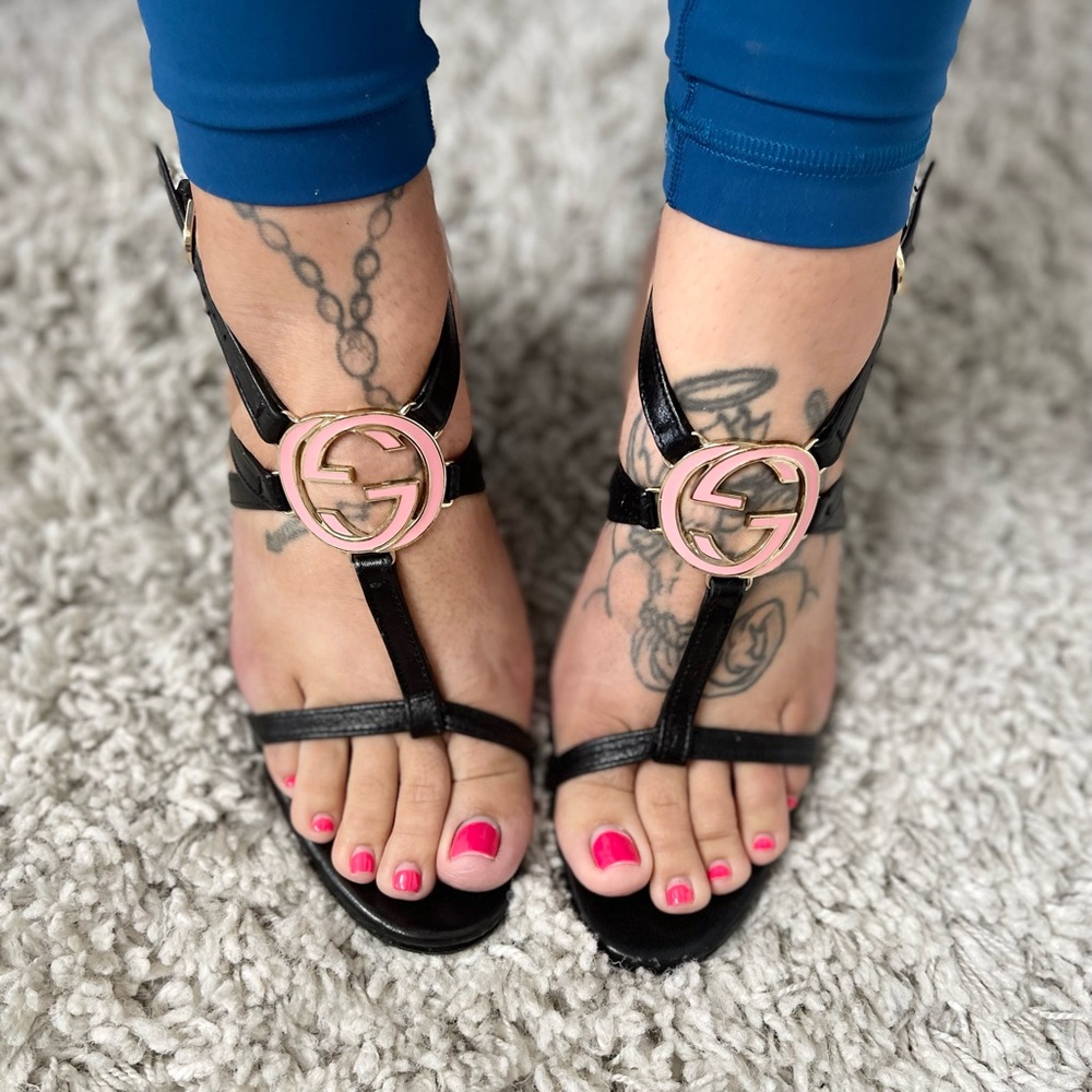 Authentic Gucci T-strap Heels